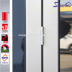 Chinese manufacturer aluminum frame double glazed folding aluminium storm door on China WDMA