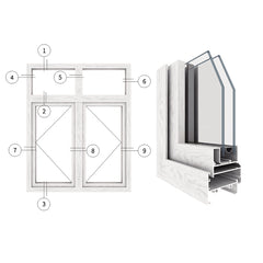 Chinese supplier waterproof casement sash aluminum window cheap house window for sale on China WDMA