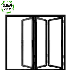 Clearview Furnishing cheap aluminum alloy 4 panel white bi folding door on China WDMA