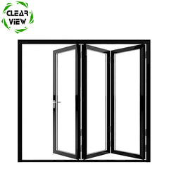 Clearview Furnishing cheap aluminum alloy 4 panel white bi folding door on China WDMA
