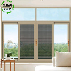 Clearview Furnishing tempered glass screen hurricane resistant office aluminum sliding window on China WDMA