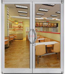 Commercial Entry Aluminum Double Leaf Swing Casement Door on China WDMA