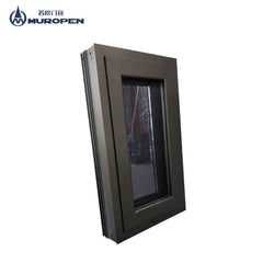 Commercial swning out Aluminium casement fire rated windows with net on China WDMA