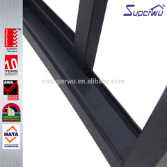 Commercial system black curved aluminium sliding window on China WDMA