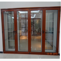 Commerical price simple design bi folding interior door on China WDMA