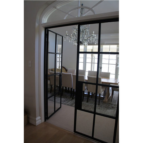 Competitive price swing interior steel french doors on China WDMA