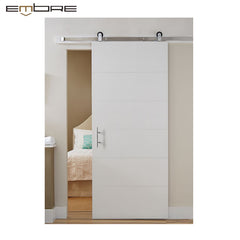 Cost price professional production room rustic bedroom sliding solid Interior wooden pine barn door on China WDMA