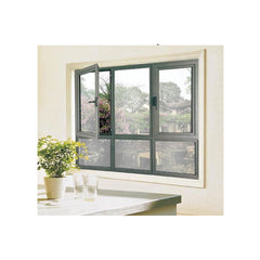 Custom Wholesale Black Aluminum Double Glazed Casement Windows