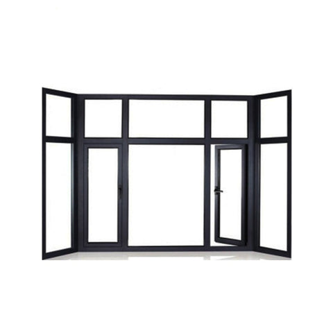 Custom size aluminium window sections casement windows and door factory price double glass window on China WDMA
