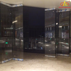 Customized Hight quality stainless steel sliding folding door for interer shop on China WDMA