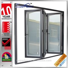Customized bifold door interior glass doors with internal blinds on China WDMA