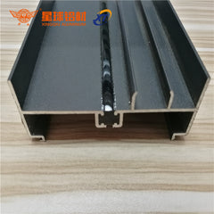 Customized colorful 6063 aluminum extrusion profile for indoor sliding door frame on China WDMA
