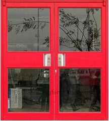 Customized glass sliding security aluminum doors for commercial on China WDMA