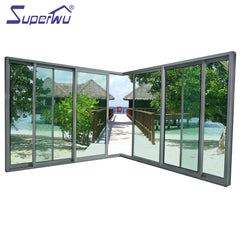 Customized high quality aluminum sliding glass door for house or business on China WDMA