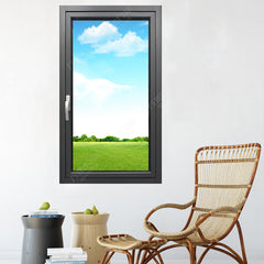 Customized modern design aluminum glass casement/ swing window on China WDMA