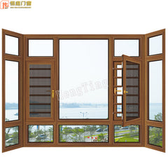 Customized top manufacturer French double swing profile casement window on China WDMA