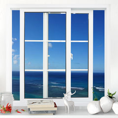 Customized upvc/ pvc/ plastic glass sliding window for living room on China WDMA