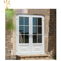 Decorative double Glass Casement Swing Exterior Patio French Upvc Doors on China WDMA
