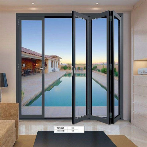 Design Interior Office Germany Aluminum House Gate Designs Solid Glass Exterior Folding Patio Door on China WDMA