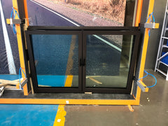 WDMA 72x96 sliding glass door narrow frame aluminum windows