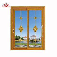 Direct Sale horizontal grain printed aluminum alloy aluminum screen glass folding Aluminum Sliding Door on China WDMA