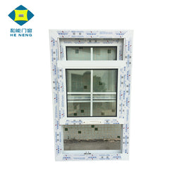 Double Glazed Vertical Sliding UPVC Double Hung Windows on China WDMA