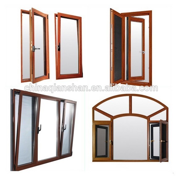 Double Pane Double Glazed Windows Aluminum Jalousie Black Casement Win