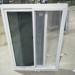 Double Panel Tempered Glass Low-E PVC Frame Horizontal Slider Window on China WDMA