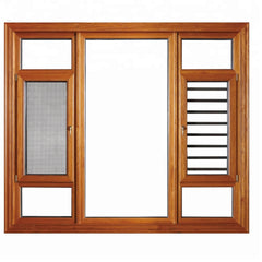 Double glass Upvc windows with built in blinds on China WDMA