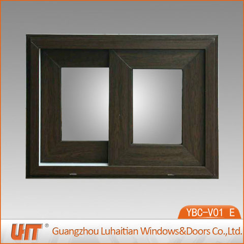 Double glaze color UPVC sliding window with sliding track system on China WDMA