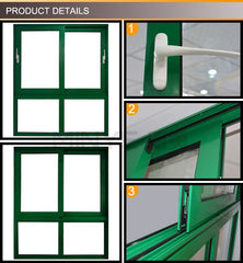 Double glazed glass acoustic windows with sliding lift open window on China WDMA