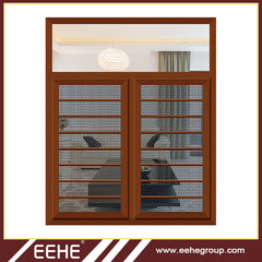 Double glazed luxury iron windows with internal blinds/luxury iron window grill designs on China WDMA