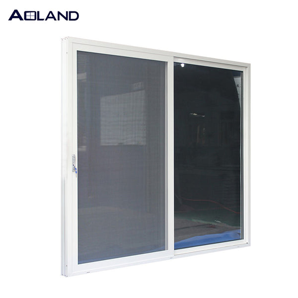 Double glazing aluminum toughened glass sliding door windows and doors with mosquito mesh commercial grade on China WDMA