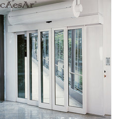 Easy to install and miantain tempered glass telescopic sliding door on China WDMA