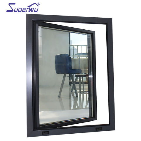 Energy saving double glass window aluminium casement window insulate window with superhouse System on China WDMA