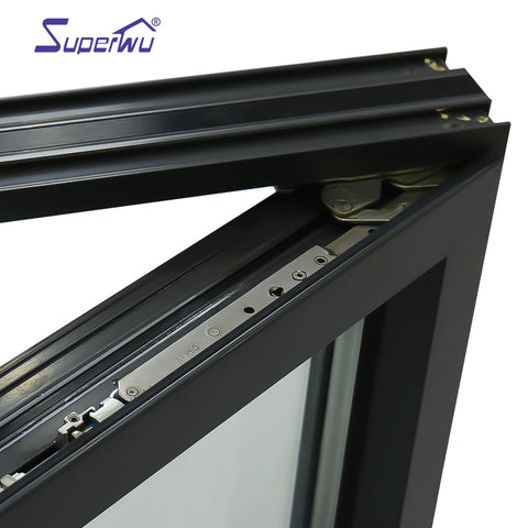 Energy saving double glass window aluminium casement window insulate window with superhouse System on China WDMA