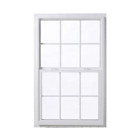 Engery-saving glass panel sliding pvc window or door vinyl window UPVC frame double hung windows on China WDMA