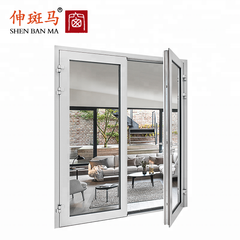 European Style Aluminium French Security Steel Mesh Screen Interior Aluminum Double Swing Door on China WDMA