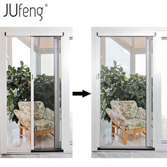 European style plisse mosquito mesh screen door Jufeng on China WDMA