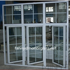Exterior PVC casement windows home design, doors and windows from China