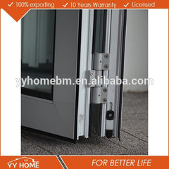 Exterior aluminium folding sliding door with retractable fly screen on China WDMA