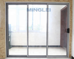 Exterior patio aluminum 3 panel sliding glass door on China WDMA