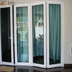Exterior patio screen bi folding doors cheap soundproof interior glass folding door on China WDMA