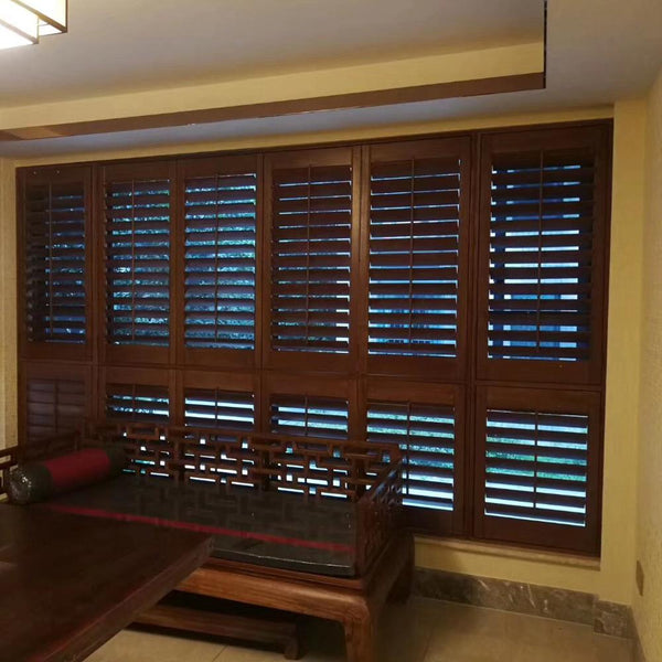 Factory Direct Wooden Sliding Plantation Shutter For Window on China WDMA