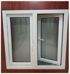 Factory High quality low price upvc material Casement Transom Window upvc profiles windows plastic Pvc frame glass window on China WDMA