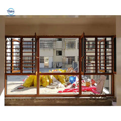 Factory Price Customized import window glass veranda aluminium casement window burglar proof on China WDMA