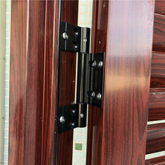 Factory Price Wood Color Aluminium Swing Louver Door on China WDMA