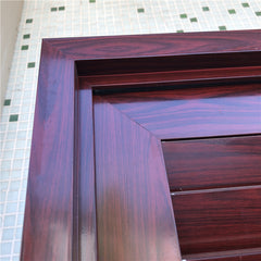 Factory Price Wood Color Aluminium Swing Louver Door on China WDMA