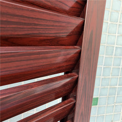 Factory Price Wood Color Aluminium Swing Louver Door on China WDMA