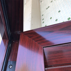 Factory Price Wood Color Aluminium Swing Louver Door on China WDMA